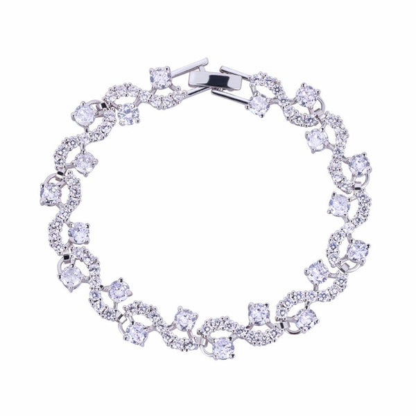 tennis-bracelet-with-round-cut-white-diamond-cubic-zirconia-Sophia's StyleBracelets-1