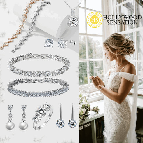 tennis-bracelet-with-round-cut-white-diamond-cubic-zirconia-Sophia's Style-5