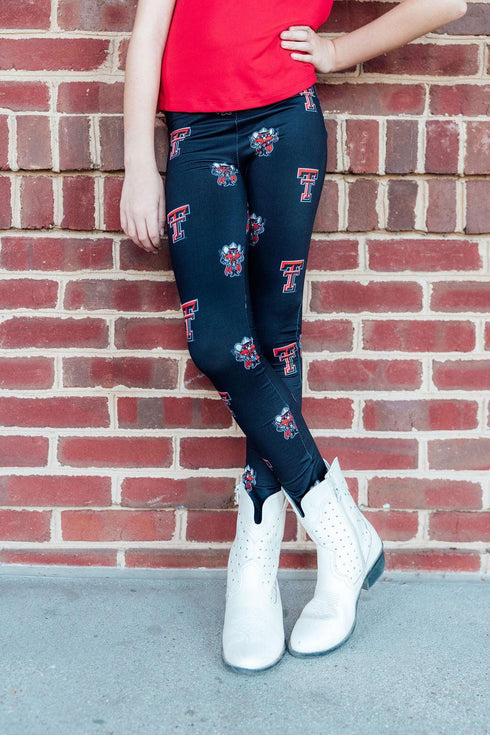 texas-tech-black-raider-red-leggings-Sophia's StyleLeggings-1