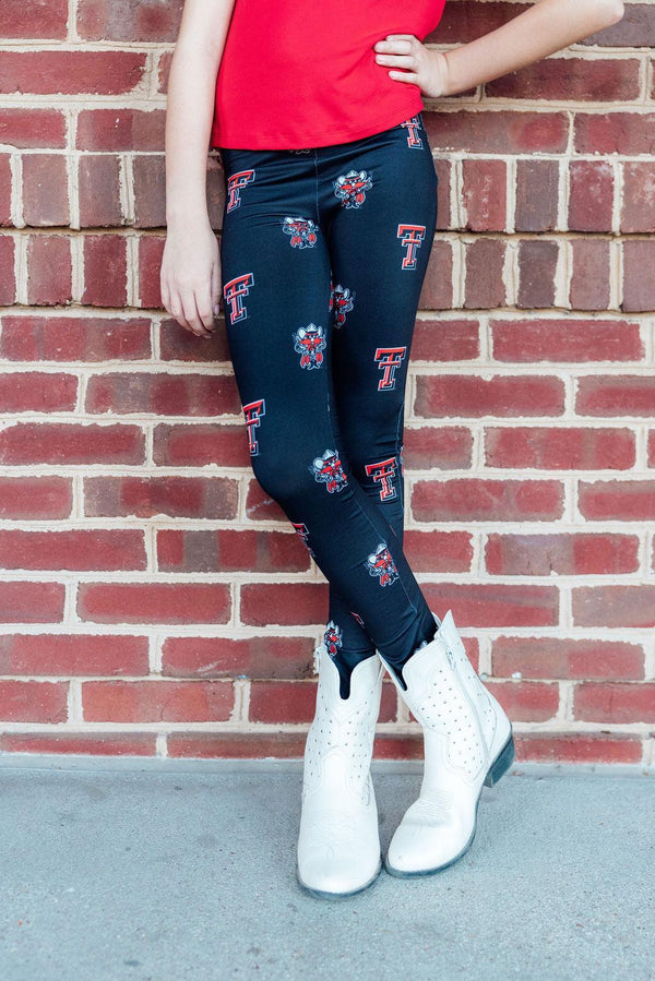 texas-tech-black-raider-red-leggings-Sophia's StyleLeggings-1