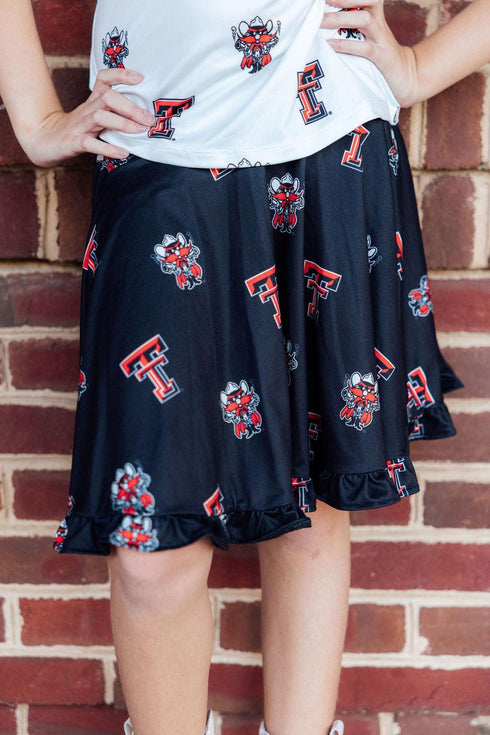 texas-tech-black-raider-red-twirl-skort-Sophia's StyleRuffle Twirl Skort-1
