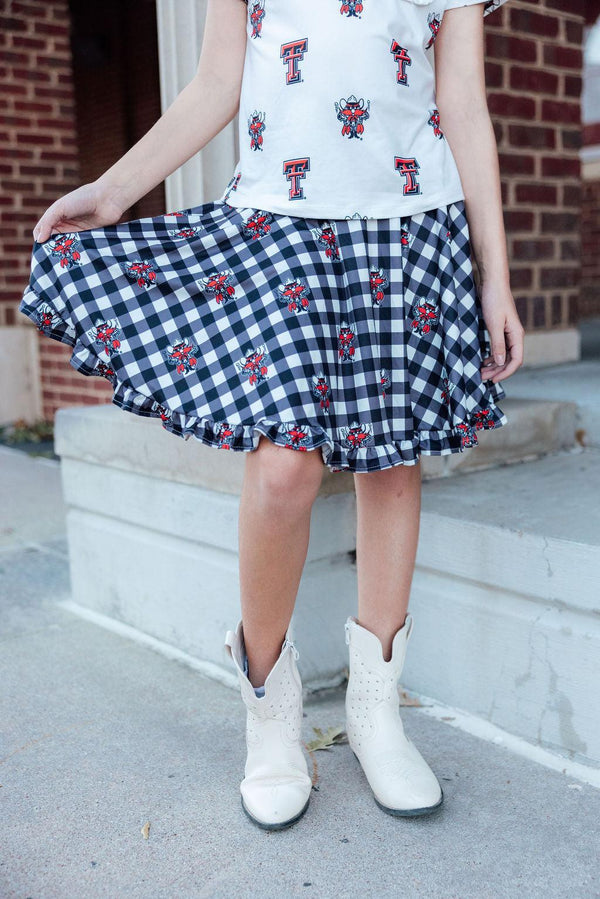 texas-tech-plaid-raider-red-twirl-skort-Sophia's StyleRuffle Twirl Skort-1