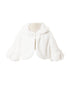 Rain Kids Big Girls White Fuzzy Rhinestone Special Occasion Shrug 8-12 - SophiasStyle.com