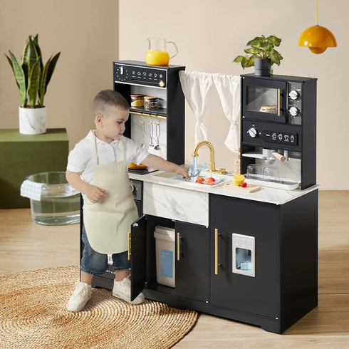 tiny-land®-iconic-aqua-kitchen-with-real-flow-water-system-black at Sophia's Styleplay kitchen-1