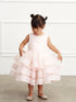 Girls Blush Glitter Horse Hair Ruffles Flower Girl Dress 2-12 SophiasStyle.com 2