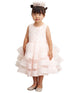 Girls Blush Glitter Horse Hair Ruffles Flower Girl Dress 2-12 SophiasStyle.com 3