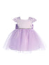 Baby Girls Multi Color Square Neckline Cap Sleeve Flower Girl Dress 6-24M - SophiasStyle.com