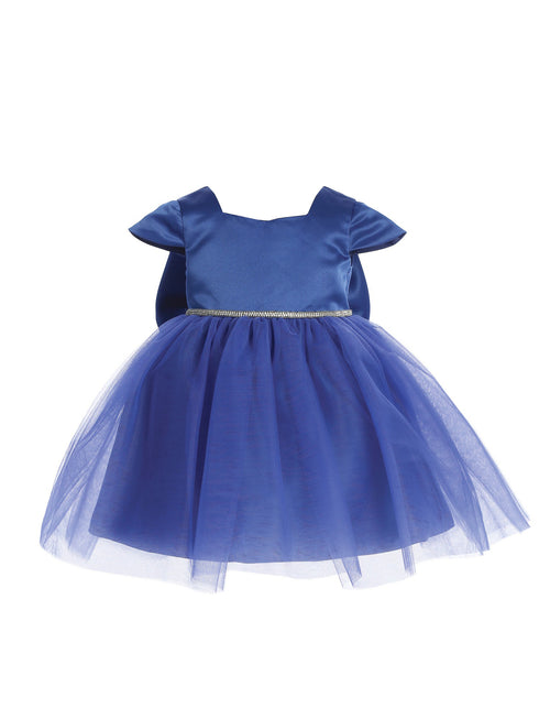 Baby Girls Multi Color Square Neckline Cap Sleeve Flower Girl Dress 6-24M - SophiasStyle.com