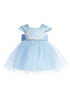 Baby Girls Multi Color Square Neckline Cap Sleeve Flower Girl Dress 6-24M - SophiasStyle.com
