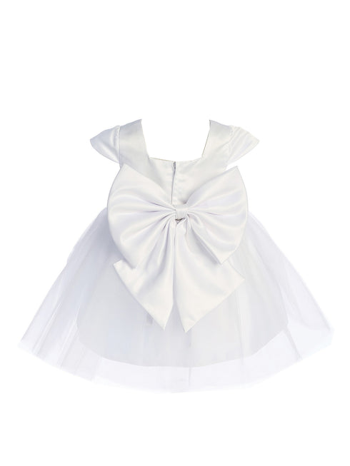 Baby Girls Multi Color Square Neckline Cap Sleeve Flower Girl Dress 6-24M - SophiasStyle.com