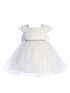 Baby Girls Multi Color Square Neckline Cap Sleeve Flower Girl Dress 6-24M - SophiasStyle.com