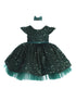 Baby Girls Emerald Green Soft Sequin Adorned Flower Girl Dress 6-24M SophiasStyle.com