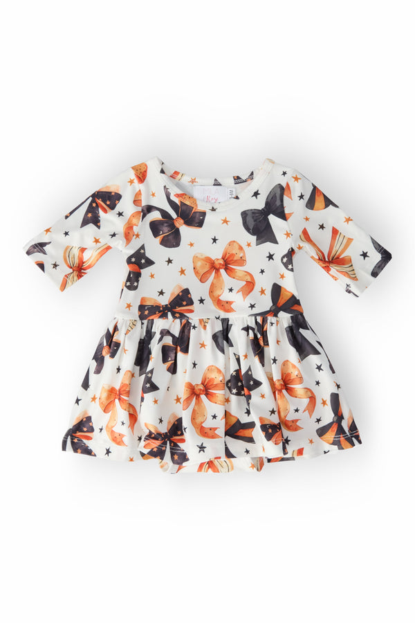 trick-or-twirl-3-4-sleeve-twirl-bodysuit Mila & Rose - Sophia's StyleTwirl Bodysuit - 3/4 Sleeve-1