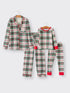 mommy-me-christmas-plaid-girls-pajamas-set-with-long-sleeves-and-red-cuffs - Sophia's StylePajamas-1