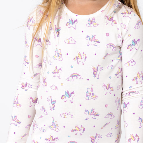 unicorn-bamboo-kids-pajamas-bellabu-bear - Sophia's Style -2