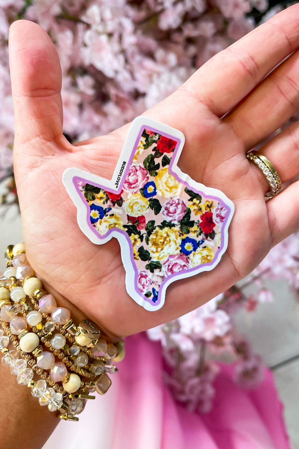 texas-rose-sticker Buddy Love - Sophia's Style-Texas Rose Sticker-Pink--1