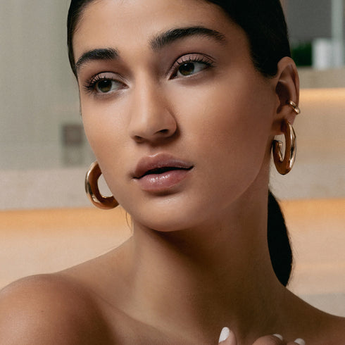 emma-hammered-open-hoops-Sophia's Style-2