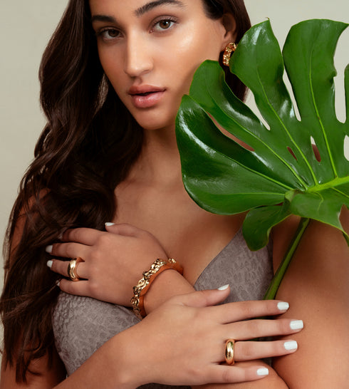 nathalia-sculpted-hammered-bracelet-cuff-Sophia's Style-5