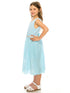 Girls Multi Colors Stone Belt Special Occasion Jumpsuit Dress 4-14 - SophiasStyle.com