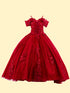 Girls Bliss Multi Color Sweetheart Sequin Glitter Lace Train Ball Gown 2-16 - SophiasStyle.com