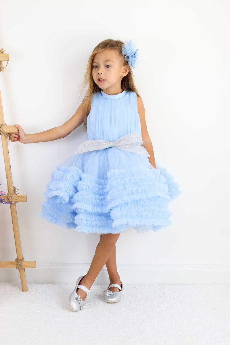 Vanessa Baby Blue Party Dress 4 Y