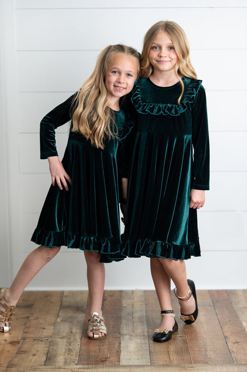 emerald-green-velvet-dress-adorable-sweetness-sophias-style-3