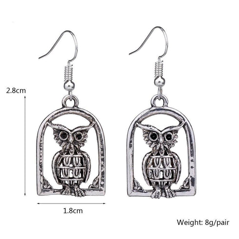 vintage-owl-drop-dangle-retro-earrings-owl-vintage-earrings-Sophia's Style-2
