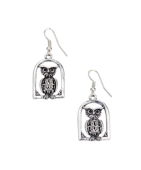vintage-owl-drop-dangle-retro-earrings-owl-vintage-earrings-Sophia's Style-3