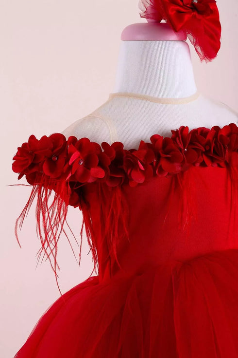 violet-red-party-dress-tailed-tha-dressing - Sophia's Style -2