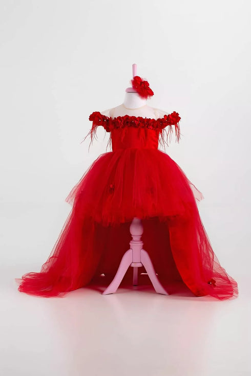 violet-red-party-dress-tailed-tha-dressing - Sophia's Style -4