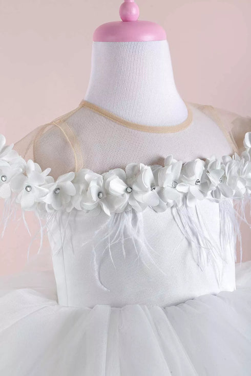 violet-white-party-dress-layered-tha-dressing - Sophia's Style -5