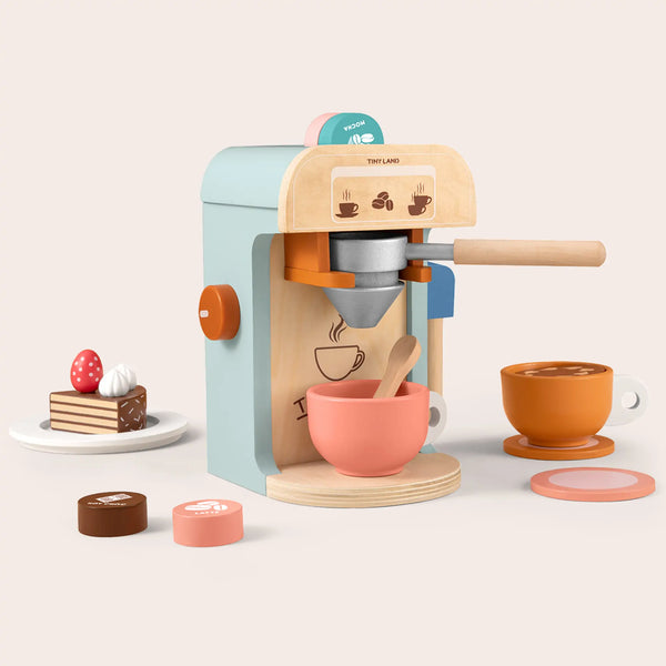 tiny-land®-wooden-kids-play-coffee-maker-set-Tiny Land-Sophia's Style-Toy Cookware-1