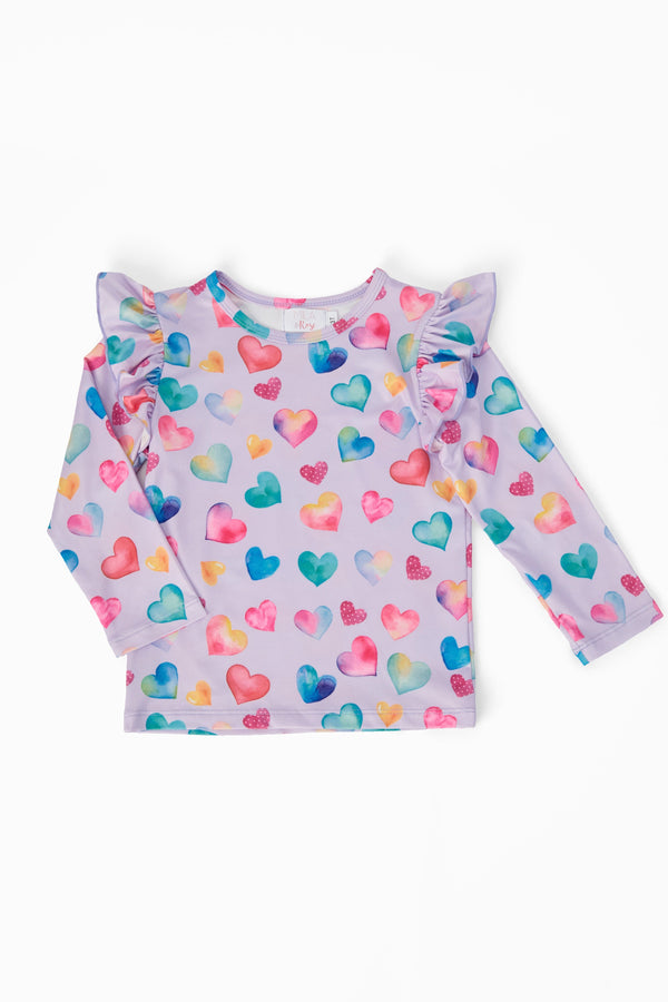 watercolor-kisses-l-s-ruffle-tee-Sophia's StyleRuffle Tee L/S-1