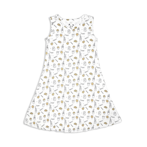 milk-cookies-white-bamboo-girls-sleeveless-dress-bellabu-bear - Sophia's Style -7