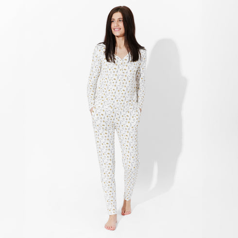 milk-cookies-bamboo-womens-pajama-set-bellabu-bear - Sophia's Style -4