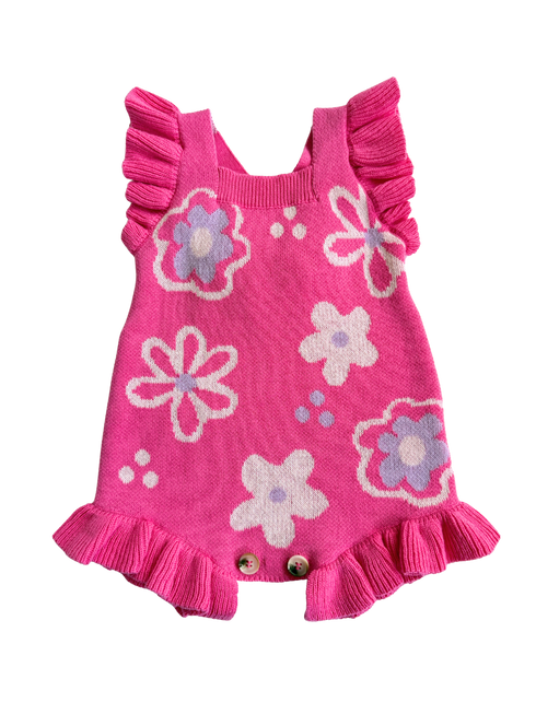 Wildflower Dreams Romper - Peony Pink
