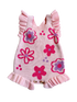 Wildflower Dreams Romper - Powder Pink