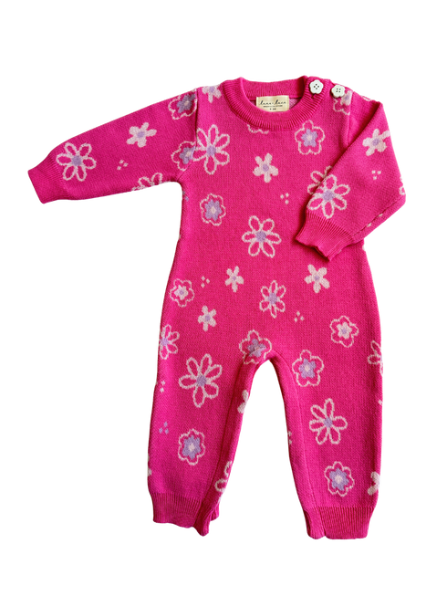 Wildflower Dreams Jumpsuit - Peony Pink