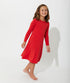 winterberry-red-bamboo-girls-long-sleeve-dress-bellabu-bear - Sophia's Style -4