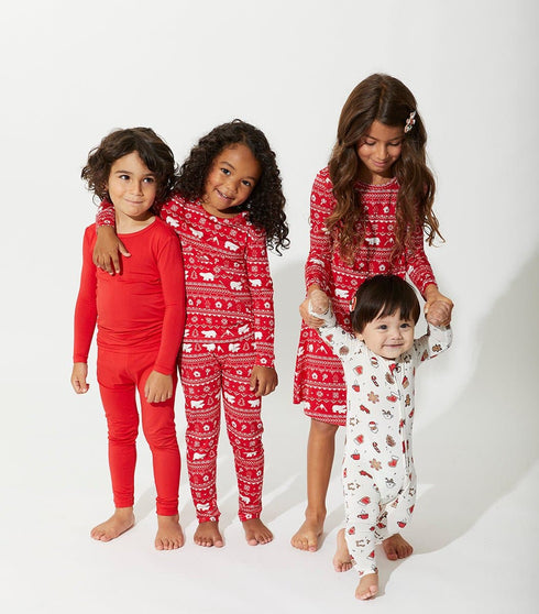 winterberry-red-kids-bamboo-pajamas- - Sophia's Style -11