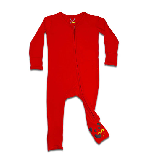 winterberry-red-bamboo-convertible-footie-bellabu-bear - Sophia's Style -2