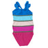 Little Girls Multi Color Rainbow Stripe One Piece Swimsuit 2T-7 - SophiasStyle.com