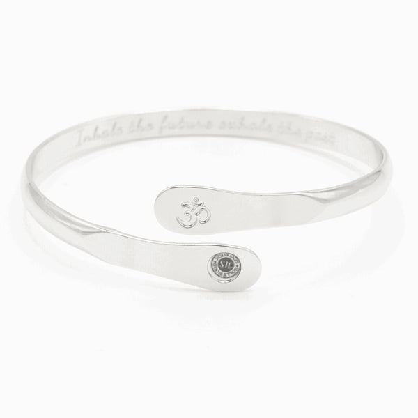 yoga-bracelets-om-bracelets-engraved-bracelets-inhale-the-future-exhale-the-past-the-om-symbol-Sophia's StyleBracelets-1