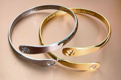 yoga-bracelets-om-bracelets-engraved-bracelets-inhale-the-future-exhale-the-past-the-om-symbol-Sophia's Style-10