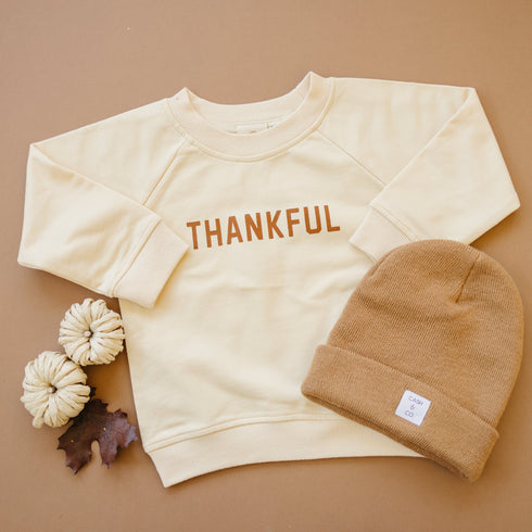 thankful-organic-cotton-crewneck-sweatshirt-cream-or-brown Sophia's Style-2