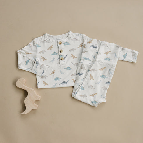 snugglesaurus-2pc-henley-bamboo-pajamas Little Joy Co - Sophia's Style-9