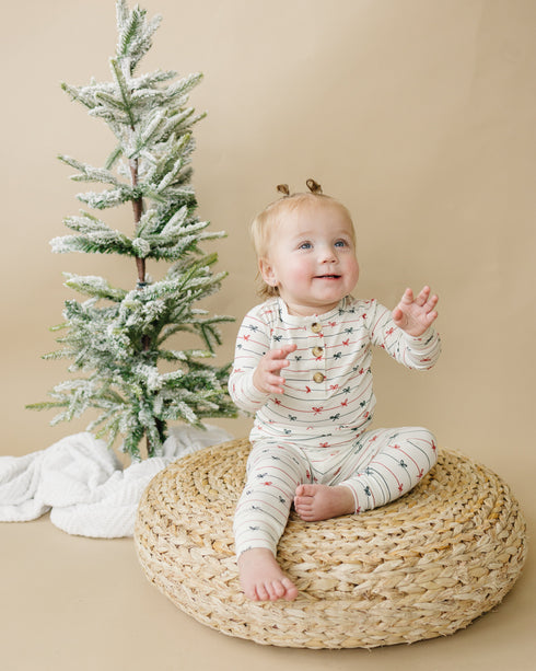 tied-with-a-bow-christmas-2pc-henley-bamboo-pajamas at Sophia's Style-7