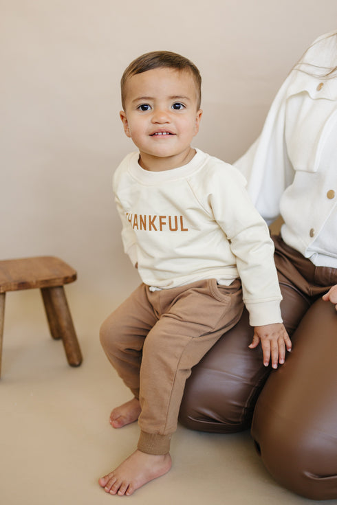 thankful-organic-cotton-crewneck-sweatshirt-cream-or-brown Sophia's Style-9