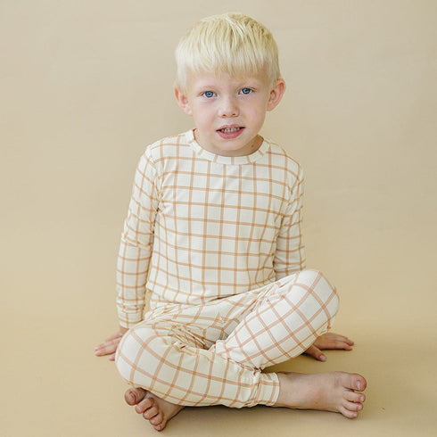 pumpkin-plaid-bamboo-baby-pajamas-2-piece-set Little Joy Co - Sophia's Style-6