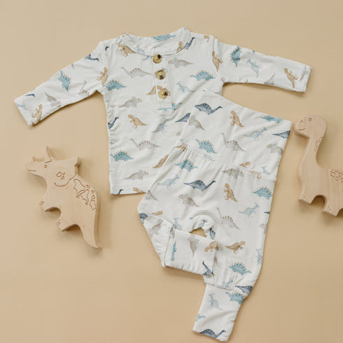 snugglesaurus-2pc-henley-bamboo-pajamas Little Joy Co - Sophia's Style-5